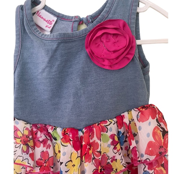 EUC Nanette Jean Floral Summer Dress 2T - Picture 3 of 4